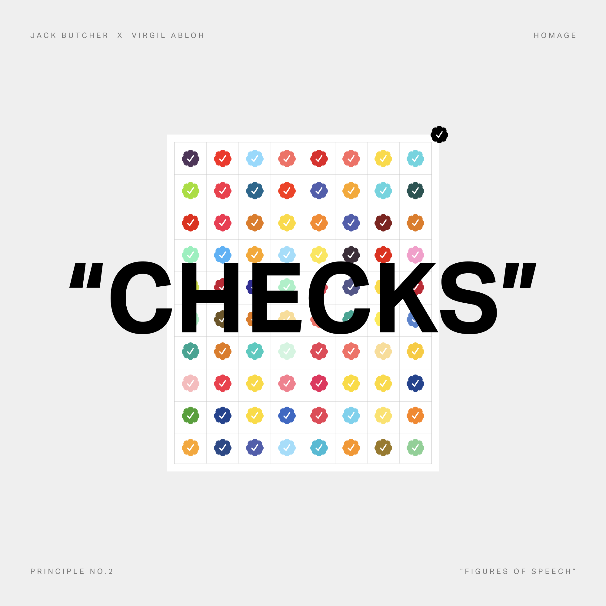Checks inspired artwork